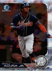 2019 Bowman Chrome Base Set Ronald Acuna Jr. #1 card