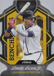 2019 Panini Leather & Lumber Benchmarks Ronald Acuna Jr. #B-7 card