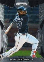 2019 Panini Prizm Base Set Ronald Acuna Jr. #169 card