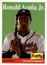 2019 Topps Archives Base Set Ronald Acuña Jr. #100 card