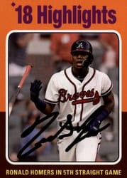 2019 Topps Archives Base Set Ronald Acuna Jr. #320 card