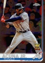 2019 Topps Chrome Base Set Ronald Acuña Jr. #117 card
