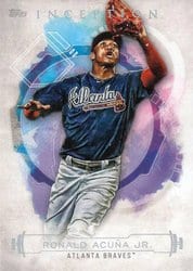 2019 Topps Inception Base Set Ronald Acuña Jr. #100 card