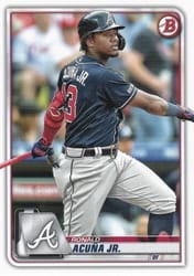 2020 Bowman Base Set Ronald Acuña Jr. #27 card