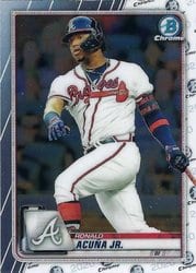 2020 Bowman Chrome Base Set Ronald Acuña Jr. #28 card