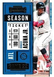 2020 Panini Contenders Base Set Ronald Acuna Jr. #64 card