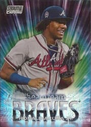 2020 Stadium Club Chrome Beam Team Ronald Acuña Jr. #BT-5 card
