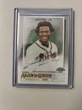 2020 Topps Allen & Ginter Chrome Autographs Ronald Acuna Jr. #ACG-RA card