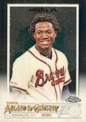 2020 Topps Allen & Ginter Chrome Base Set Ronald Acuña Jr. #88 card