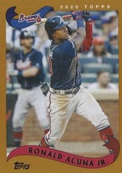 2020 Topps Archives Base Set Ronald Acuña Jr. #241 card