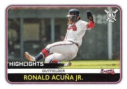 2020 Topps Big League Base Set Ronald Acuña Jr. #300 card