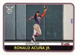 2020 Topps Big League Base Set Ronald Acuña Jr. #82 card