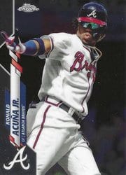 2020 Topps Chrome Base Set Ronald Acuña Jr. #112 card