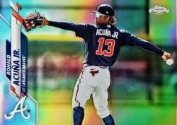 2020 Topps Chrome Base Set Ronald Acuña Jr. #112b card