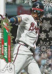 2020 Topps Holiday Base Set Ronald Acuña Jr. #HW96 card