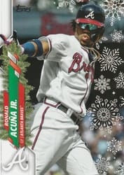 2020 Topps Holiday Base Set Ronald Acuña Jr. #HW96a card