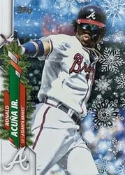 2020 Topps Holiday Base Set Ronald Acuña Jr. #HW96b card