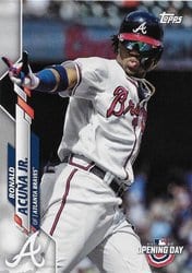 2020 Topps Opening Day Base Set Ronald Acuña Jr. #67 card