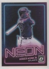 2021 Donruss Optic Neon Ronald Acuna Jr. #NE8 card