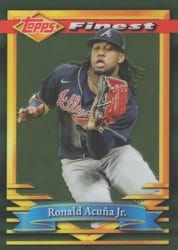 2021 Finest Flashbacks Base Set Ronald Acuña Jr. #176 card