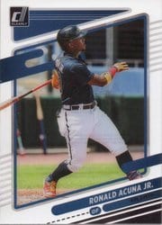 2021 Panini Chronicles Clearly Donruss Ronald Acuna Jr. #2 card
