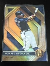 2021 Panini Chronicles Gold Standard Autographs Ronald Acuna Jr. #11 card
