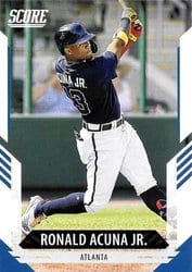 2021 Panini Chronicles Score Ronald Acuna Jr. #23 card
