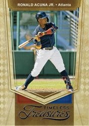 2021 Panini Chronicles Timeless Treasures Ronald Acuna Jr. #12 card