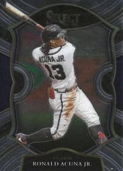 2021 Panini Select Base Set Ronald Acuna Jr. #10 card