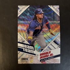 2021 Stadium Club Chrome Beam Team Ronald Acuna Jr #BTC-11 card