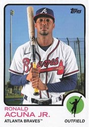 2021 Topps Archives Base Set Ronald Acuña Jr. #111 card