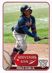 2021 Topps Big League Souvenirs Ronald Acuña Jr. #SO-4 card