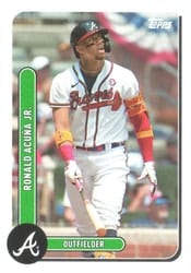 2021 Topps Brooklyn Collection Base Set Ronald Acuña Jr. #43 card
