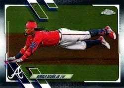 2021 Topps Chrome Base Set Ronald Acuña Jr. #50 card