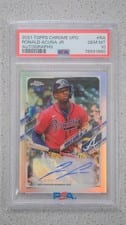 2021 Topps Chrome Update Autograph Ronald Acuña Jr. #CUSA-RA card