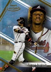 2021 Topps Gold Label Base Set Ronald Acuña Jr. #55 card