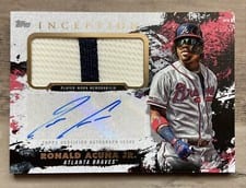 2021 Topps Inception Autograph Patch Cards Ronald Acuña Jr. #APC-RA card
