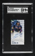 2021 Topps Rip Mini Autographs Ronald Acuña Jr. #RIPAU-RA card