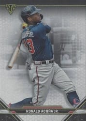 2021 Topps Triple Threads Base Set Ronald Acuña Jr. #50 card
