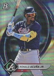 2022 Bowman Platinum Base Set Ronald Acuña Jr. #30 card