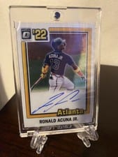 2022 Donruss Optic Retro 1981 Signatures Ronald Acuna Jr. #81S-RA card