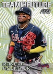 2022 Stadium Club Chrome Team of the Future Ronald Acuña Jr. #TOF-15 card