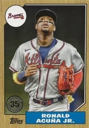 2022 Topps 1987 Topps Baseball (Series 2) Ronald Acuña Jr. #87TB-7 card