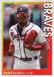 2022 Topps Archives Snapshots Base Set Ronald Acuña Jr. #5 card