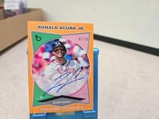 2022 Topps Brooklyn Collection Autographs Ronald Acuña Jr. #AC-RA card