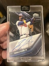 2022 Topps Chrome Black Autographs Ronald Acuña Jr. #CBA-RAJ card