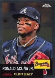 2022 Topps Chrome Platinum Anniversary Base Set Ronald Acuña Jr. #250 card