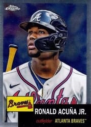 2022 Topps Chrome Platinum Anniversary Base Set Ronald Acuña Jr. #250b card