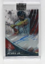 2022 Topps Clearly Authentic Topps Tek Autographs Ronald Acuña Jr. #TEK-RA