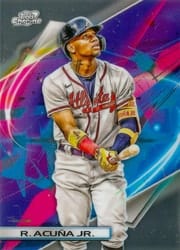 2022 Topps Cosmic Chrome Base Set Ronald Acuña Jr. #44 card